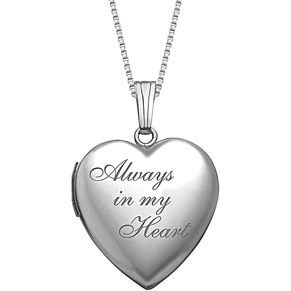 Amazon.com: PicturesOnGold.com Always in My Heart Silver Heart